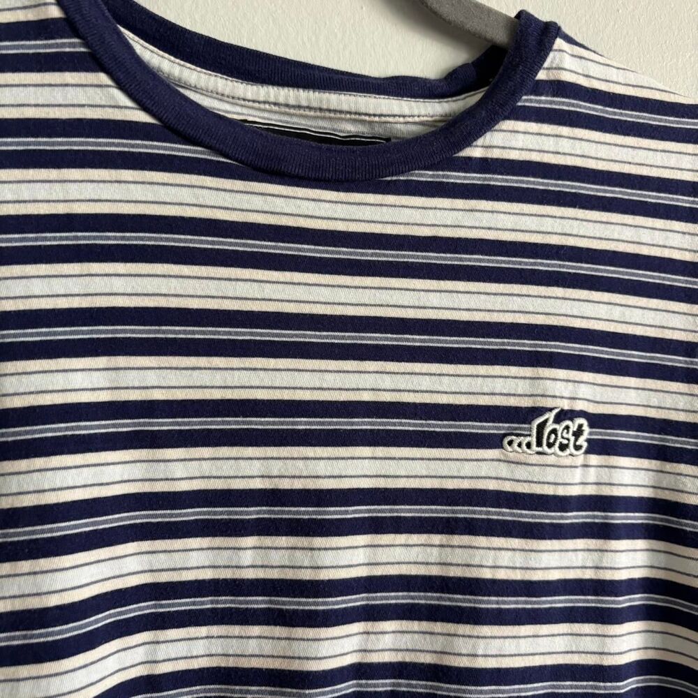 Lost Brand Women's multi color stripped T-shirt | Size Medium